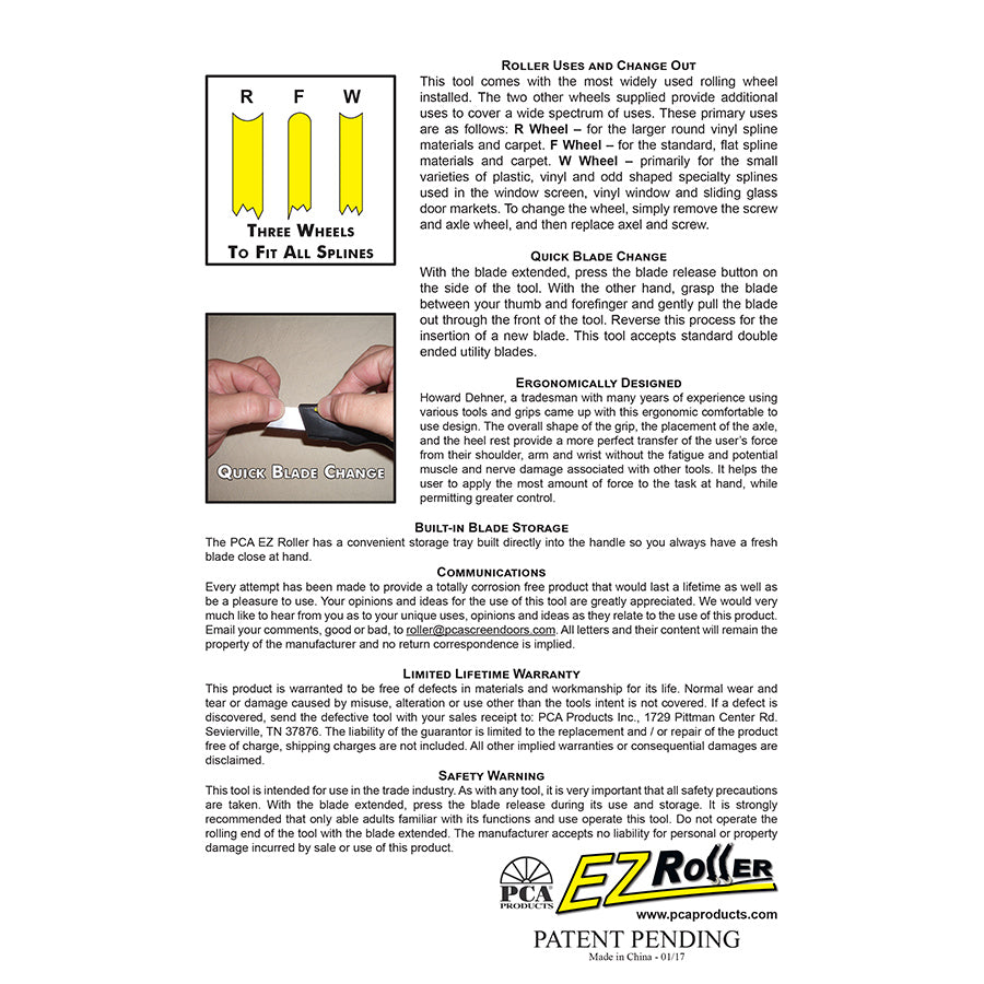 EZ Roller Packaged Kit
